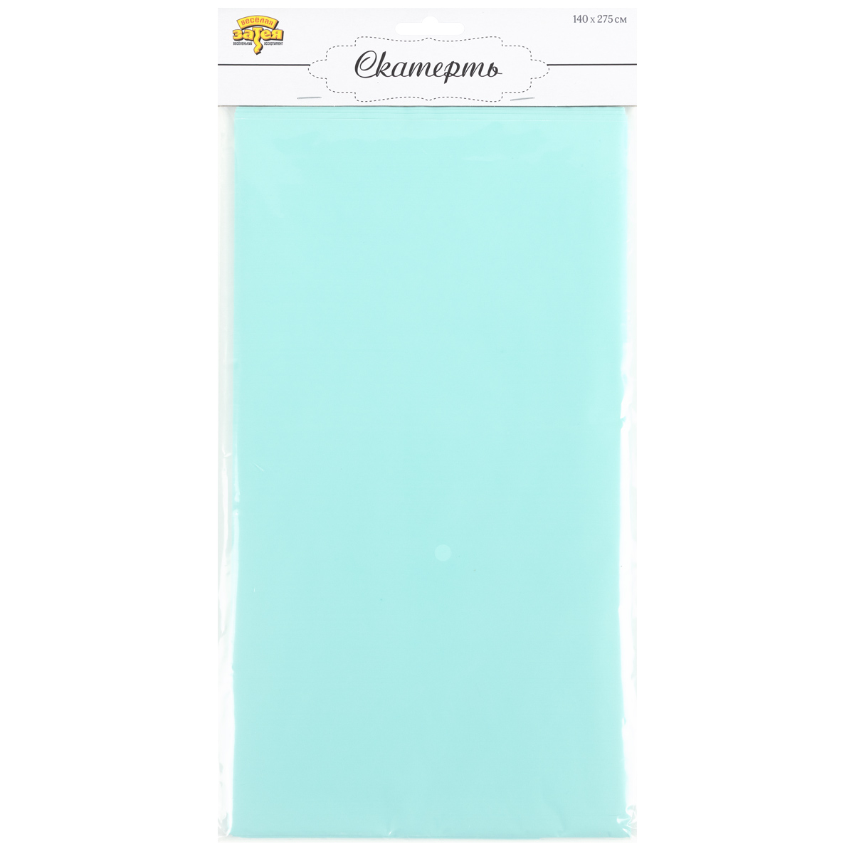 Скатерть п/э бирюзовая 1,4х2,75м/G
