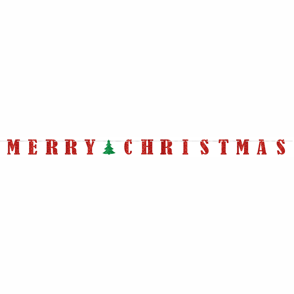 Гирлянд-буквы MERRY XMAS блеск 3,6м/А
