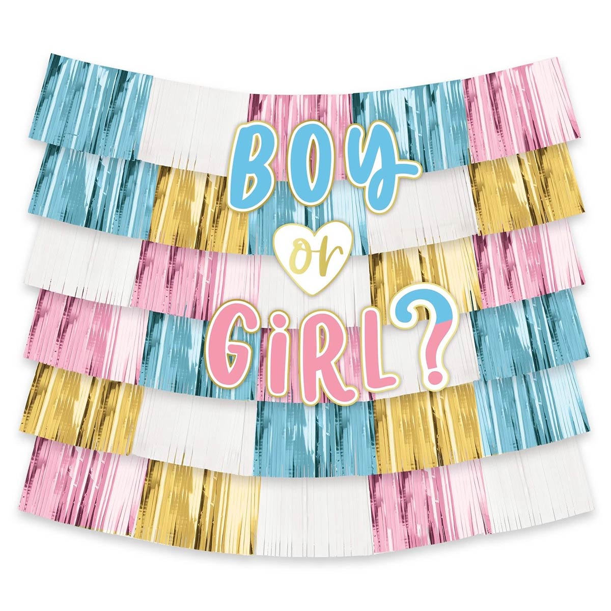 Гирлянда-бахрома Boy or Girl? 1,5х1,5м/А