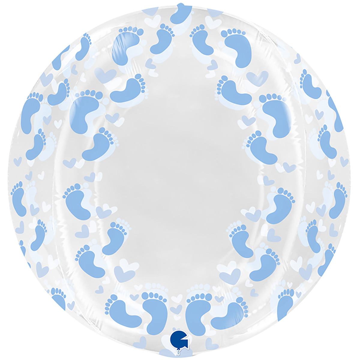 Г BUBBLE 19" Пяточки голубые