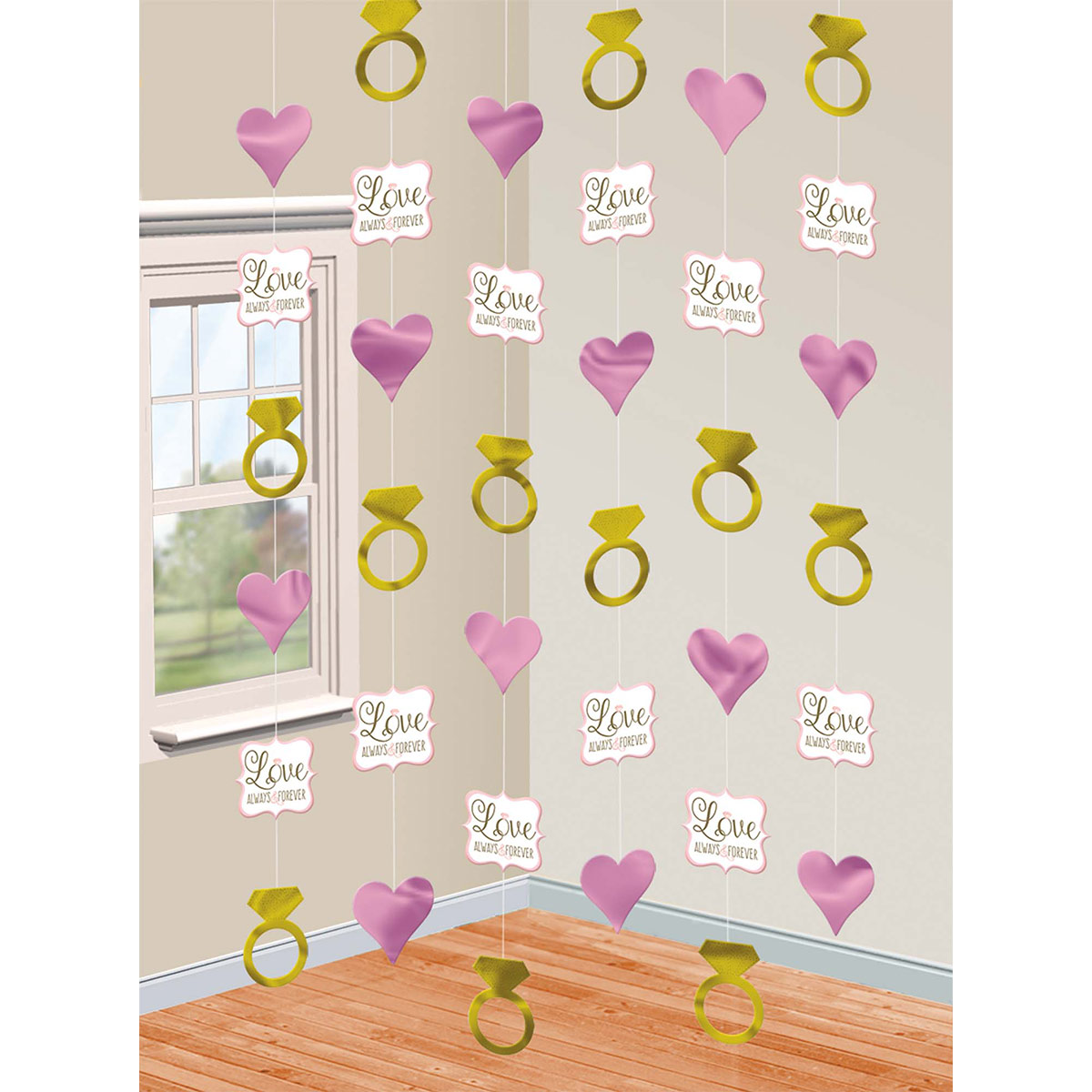 Гирлянда верт Love Бриллиант 2,1м 6шт/A