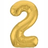 Р ЦИФРА 2 40" Металлик Gold