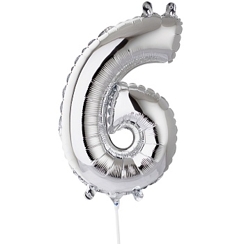 Ф ЦИФРА 6 16" Silver