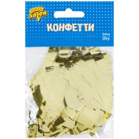 Конфетти Прямоугольн фольг золото 20гр/G