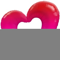 П ФИГУРА 5 Сердце Вензель Омбре Pink