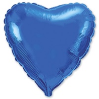 Ф Б/РИС 32" СЕРДЦЕ Металлик Blue(FM)