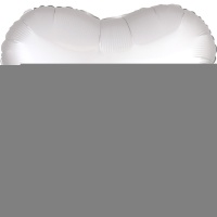 А Б/РИС СЕРДЦЕ 18" Сатин White