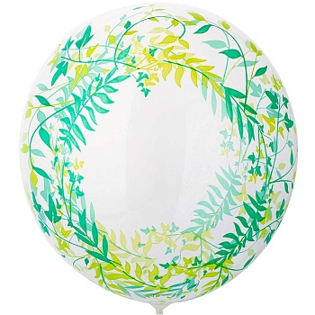 К BUBBLE СФЕРА 18" Листья зеленые