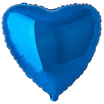 Ф Б/РИС 18" СЕРДЦЕ Металлик Blue(FM)
