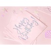 Салфетка Happy B'day! розовая 33см20штPD