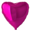 Ф Б/РИС 18" СЕРДЦЕ Металлик Fuchsia(FM)