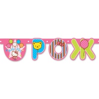 Гирлянда-буквы  С ДР Hello Kitty 220см/A