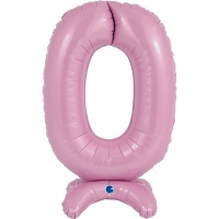 Г ЦИФРА 0 25" Pastel Pink на подставке