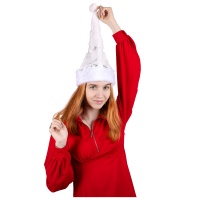 Колпак Новогодний белый Снежинки/G