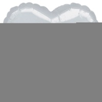 А Б/РИС СЕРДЦЕ 18" Металлик Silver