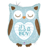 Б ФИГУРА IT'S A BOY Сова голубая блеск
