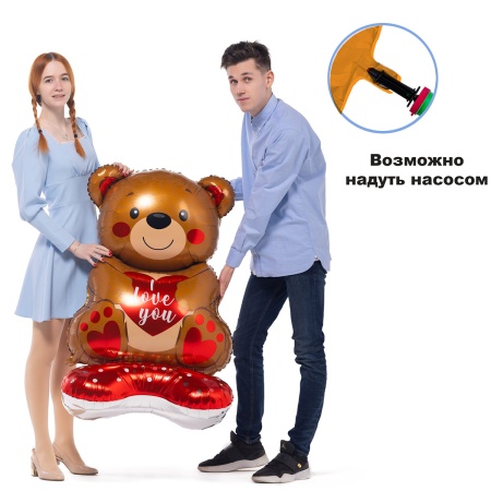 К ФИГУРА AIR Мишка с сердцем ILY