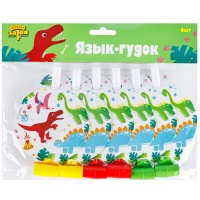 Язык-гудок с карт Динозаврики 6шт/G