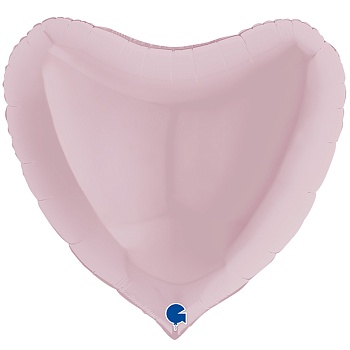 Г Б/РИС СЕРДЦЕ 36" Пастель Pink