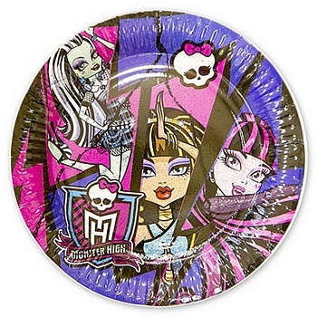 Тарелка Monster High 23см 8шт/A