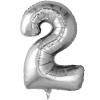 Р ЦИФРА 2 32" Металлик Silver