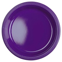 Тарелка пласт Purple 23см 10шт/А