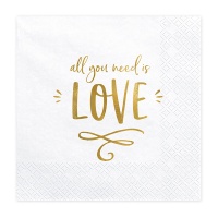 Салфетка ALL YOU NEED IS LOVE 33см20ш/PD