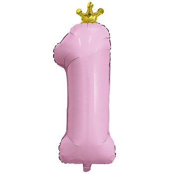 Р ЦИФРА 1 32" С короной Flamingo