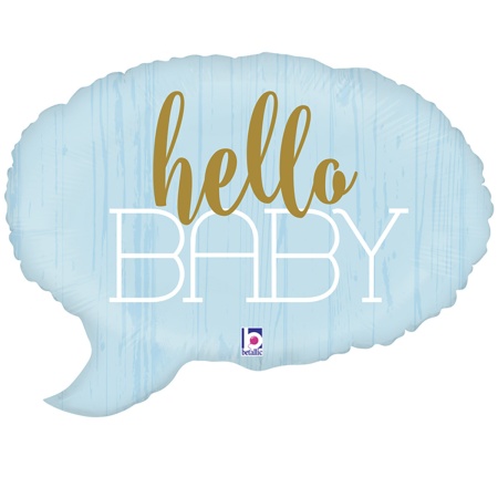 Б ФИГУРА HELLO BABY Спич бабл голубая