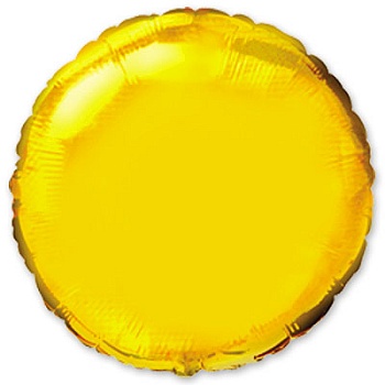 Ф Б/РИС 9" КРУГ Металлик Gold(FM)