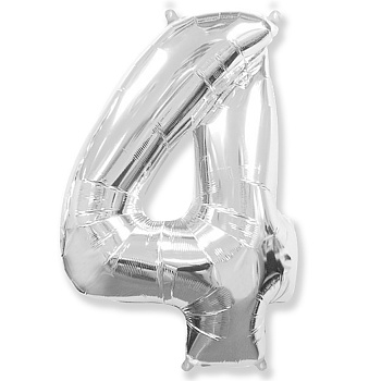 Ф ЦИФРА 4 40" Silver