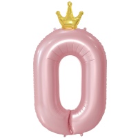 К ЦИФРА 0 45" Pink Корона