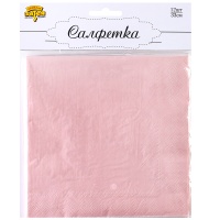 Салфетка Пастель розовая 33см 12шт/G