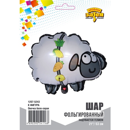 К ФИГУРА Овечка бело-серая