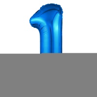 Р ЦИФРА 1 40" Металлик Blue