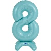Г ЦИФРА 8 25" Pastel Blue на подставке