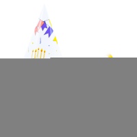 Колпак С ДР Торт Праздничный 6шт/G