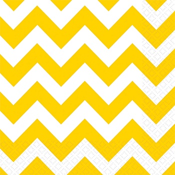Салфетка Yellow Sunsh шеврон 25см 16шт/А