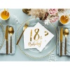 Салфетка 18th Birthday белая 33см20шт/PD