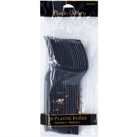 Вилка пласт Jet Black 20шт/A