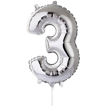 Ф ЦИФРА 3 16" Silver