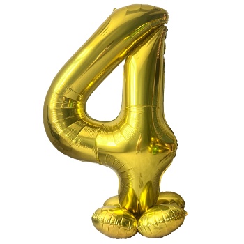 К ЦИФРА 4 65" Gold на подставке Макси