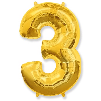 Ф ЦИФРА 3  40" Gold