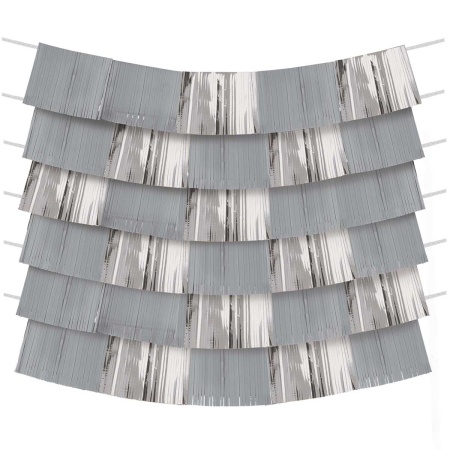 Гирлянда-бахрома Silver 150х25см 9шт/А