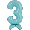 Г ЦИФРА 3 25" Pastel Blue на подставке