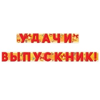 Гирл-буквы Удачи,Выпускник! 2м код 946