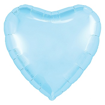 Р Б/РИС СЕРДЦЕ 18" Пастель Blue