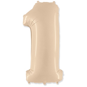 Ф ЦИФРА 1 40" Сатин Cream