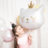 Г ФИГУРА Голова кошки белая в короне