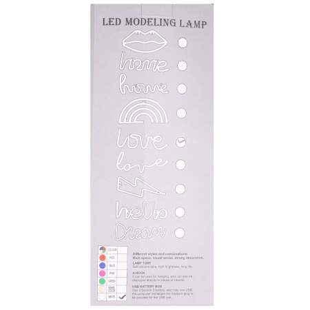 Фигура светящ LED LOVE белая/G